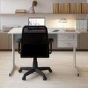 Ver imagem 7 de Mesa Escrivaninha Pés Metal 120cm x 60cm com Gaveteiro Suspenso 2 Gavetas F5 Office Cor:Cinza