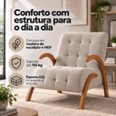 Ver imagem 4 de Poltrona Flower em Linho Bege