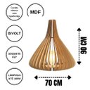 Ver imagem 6 de Abajur Grande de Chão ISTAMBUL MDF Luminária - MDF CRU