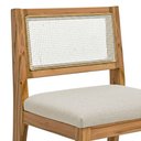 Ver imagem 4 de Banqueta Alta Brunella 99cm com Encosto Telinha Estilo Palha Linho Cru - Abmaza