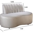Ver imagem 3 de Sofá Redondo Curvo Orgânico Namoradeira Doha