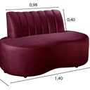 Ver imagem 3 de Sofá Redondo Curvo Orgânico Namoradeira Doha