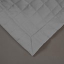 Ver imagem 2 de Kit Cobre Leito Colcha Bellini Solteiro Dupla Face Percal 300 Fios Textura Matelassê - Cinza