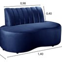 Ver imagem 3 de Sofá Redondo Curvo Orgânico Namoradeira Doha