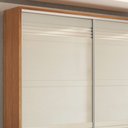 Ver imagem 3 de Guarda Roupa Casal 267cm 2 Portas de Correr 100% MDF TW603 Freijó/Off White - Dalla Costa
