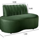 Ver imagem 3 de Sofá Redondo Curvo Orgânico Namoradeira Doha