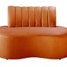Sofá Redondo Curvo Orgânico Namoradeira Doha - 2