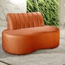 Sofá Redondo Curvo Orgânico Namoradeira Doha - 1