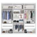 Ver imagem 4 de Guarda Roupa Casal Evidence Plus Branco - Zanzini