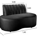 Ver imagem 3 de Sofá Redondo Curvo Orgânico Namoradeira Doha