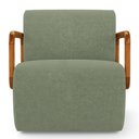 Ver imagem 5 de Poltrona Decorativa Orgânica Living Kavya Bouclê Verde Oliva - Desk Design