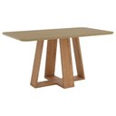 Ver imagem 2 de Mesa de Jantar 6 Lugares 160cm com Vidro Lince Nature H02 - Mpozenato