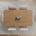 Ver imagem 6 de Mesa de Jantar 6 Lugares 160cm com Vidro Lince Nature H02 - Mpozenato