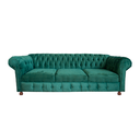 Ver imagem 1 de Sofá Chesterfield Capitone Luis XV Suede Verde Musgo 2M / Decoracao , sala tv estar, recepção