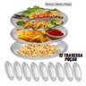 Travessa Servir Bandeja Inox Porção Comida Salada Kit 12 - 2