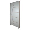 Ver imagem 6 de Porta Belissima 6 Prime Batente 09 cm Fechadura Stilo Wc 82 x 2,10 Abertura Esquerda Branco Rodam