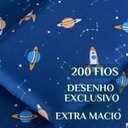 Ver imagem 3 de Jogo Lençol Infantil Solteiro Bouti 2 Peças 200 Fios Estampado Toque Seda:galaxia