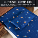 Ver imagem 6 de Jogo Lençol Infantil Solteiro Bouti 2 Peças 200 Fios Estampado Toque Seda:galaxia