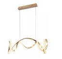 Ver imagem 1 de Pendente Moderno Dourado 60cm Led 80W 3500K Bivolt PARIS LUZ