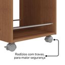 Ver imagem 4 de Carrinho Bar 3 Prateleiras e Rodizios 74x40 Cm 4628 Arly Cinamomo