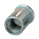 Ver imagem 3 de Porca Rebite Aba Plana Fina M6 C/ Recartilhado Zinco - 150un