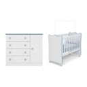 Ver imagem 2 de Berço e Cômoda Sapateira Doce Sonho Branco – Qmovi