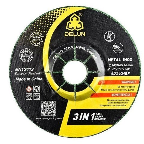 Disco Inox 4 1/2'' X 1/6" X 7/8" -cx50 Delun