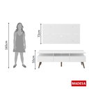 Ver imagem 7 de Rack e Painel para Tv Londres Branco Madesa