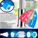Ver imagem 6 de Torneira para Cozinha Gourmet Luxo Aço Inox Dupla de Mesa com Monocomando Misturador Articulado