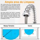 Ver imagem 5 de Torneira para Cozinha Gourmet Luxo Aço Inox Dupla de Mesa com Monocomando Misturador Articulado