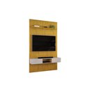 Ver imagem 4 de Rack Bancada C/ Painel P/ Tv Trento 143x240cm Freijo/off White - Dj Móveis