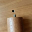 Ver imagem 5 de Kit 2 Mesas Laterais de Canto Monopé com Tampo Orgânico Mel