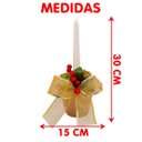 Ver imagem 4 de Vaso Porta Vela Aparador Arranjo Centro Mesa Natalino 30cm B