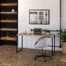 Mesa para Computador Diretor Estilo Industrial 1,50m Kuadra Carvalho - 2