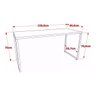 Mesa para Computador Diretor Estilo Industrial 1,50m Kuadra Carvalho - 5