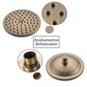 Ver imagem 4 de Chuveiro Retrô Bronze Antigo Misturador Água Quente/fria