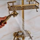 Ver imagem 6 de Chuveiro Retrô Bronze Antigo Misturador Água Quente/fria