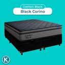 Ver imagem 2 de Cama Box Bau Preto+colchão King Confort Black Espuma Ortobom