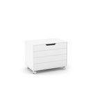 Ver imagem 1 de Baú Organizador Infantil Vista Serena MDF 70cm Branco Oft Móveis