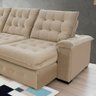 Sofá 4 Lugares Coliseu 2.90m Retrátil e Reclinável Super Pillow - Bege - 2