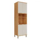 Ver imagem 1 de Paneleiro Sauvignon 4 Portas 100% Mdf Amêndoa/off White - Rio Doce