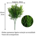 Ver imagem 2 de Kit de 20 Folhagens Artificial Premium para Arranjos Decorativos e Ambientes Sofisticados