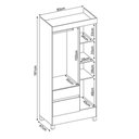 Ver imagem 5 de Guarda Roupa Solteiro Wind 3 Portas e 2 Gavetas Flex Branco - Demóbile Branco