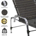 Ver mais imagens de 2 Espreguiçadeiras Catar + Mesa Centro em Alumínio - Pedra Ferro