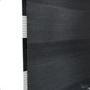 Ver imagem 5 de Persiana Rolo Double Vision Zebra 160larg X 220alt Preta Total Black C/ Bando - Sala/ Escritório/qua