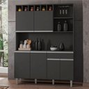 Ver imagem 2 de Armário Cozinha Completo Robin 6 Portas - Cinza
