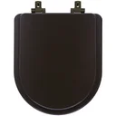 Ver imagem 1 de Tampa de Vaso Laqueado Com Fechamento Lento Carrara Marrom Fosco para Louça Deca com Ferragem
