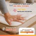 Ver imagem 7 de Cama Box Baú Solteiro Colchão Gazin Molas Flora 88x188x61cm (Marrom)