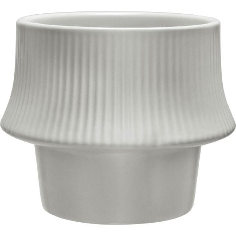 Cachepô Vaso Decorativo Planta Home&co Cerâmica 10x13x13cm Cinza