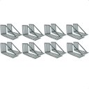 Ver imagem 1 de Kit 16 Suporte para Cabeceira Cama Box Par de Framer 400x80 Aço Galvanizado - Arkell